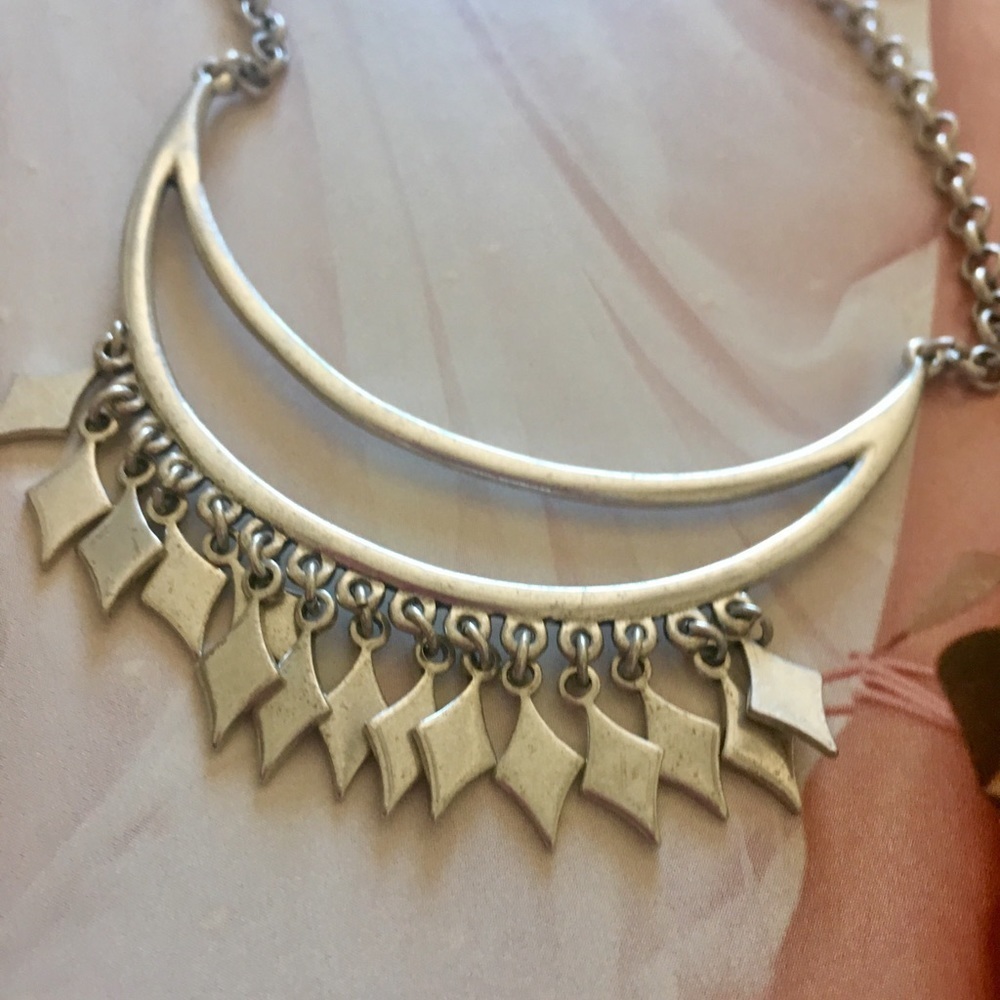 New - Anthropologie silver necklace - Picture 4 of 5